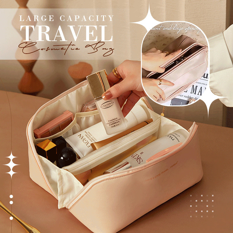 Large Capacity Travel Cosmetic Bag Multifunction Toiletries Organizer Case