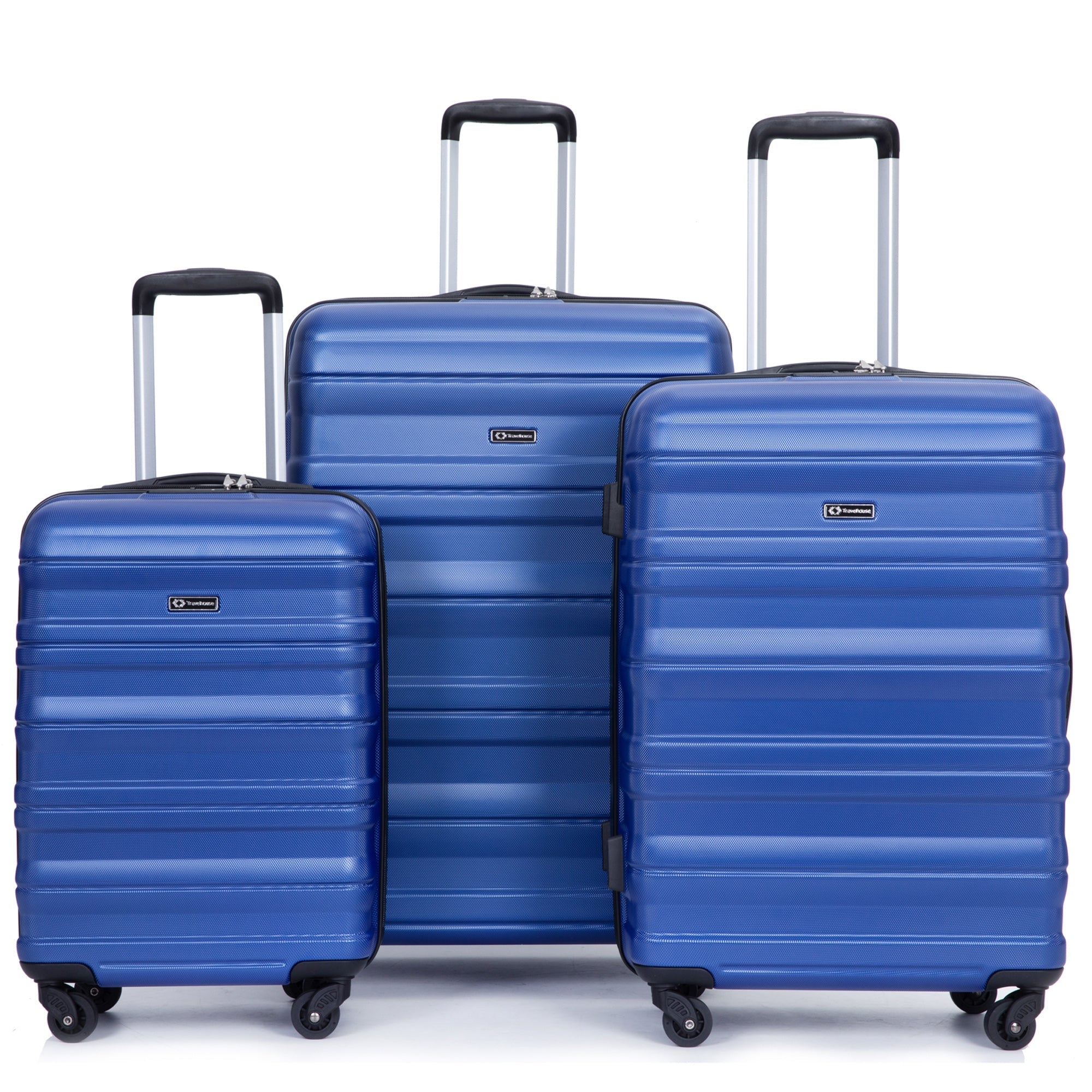 3 Piece PC Luggage Set Expandable Spinner TSA Lock Suitcase