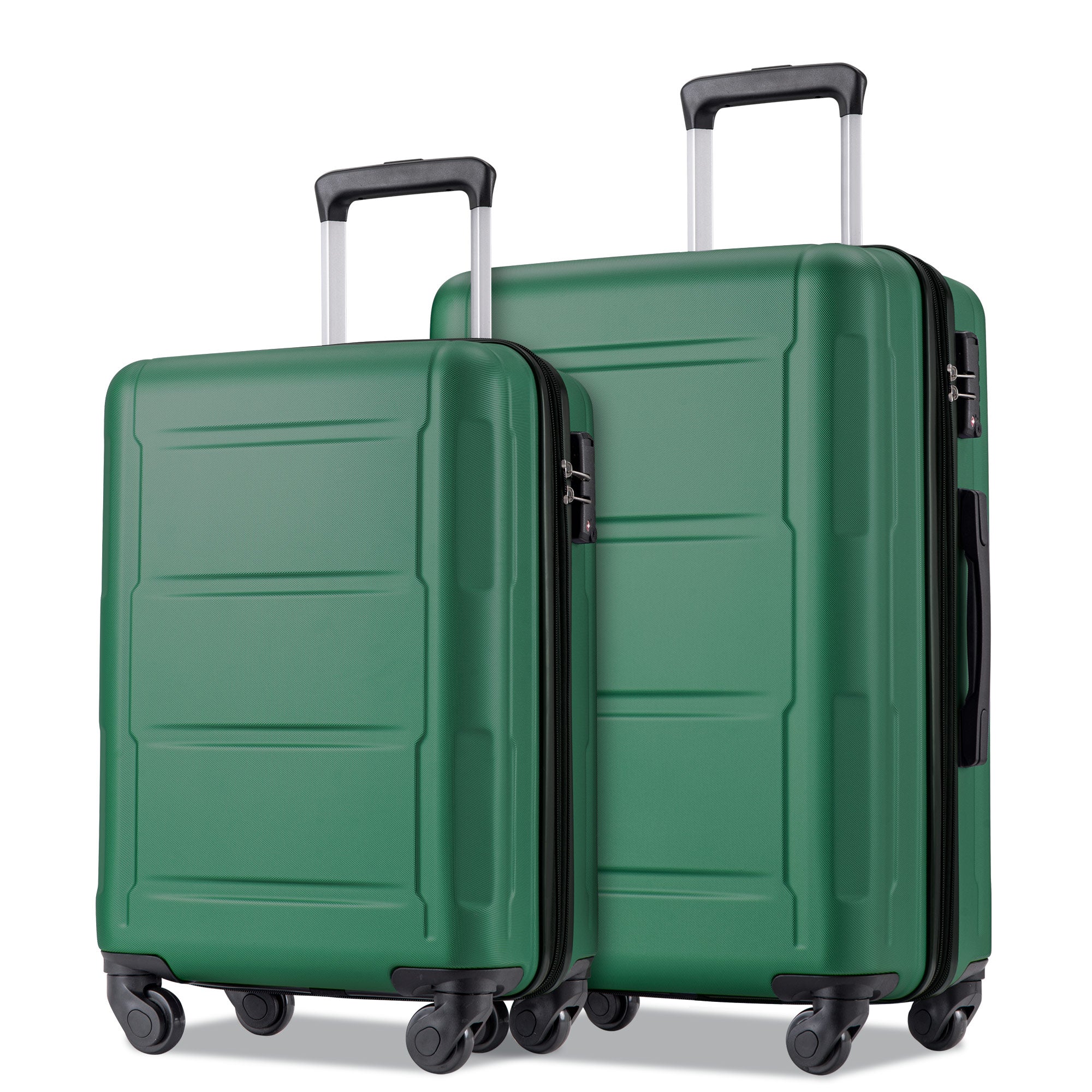 Expandable ABS Spinner Luggage Set Lightweight Suitcase TSA Lock