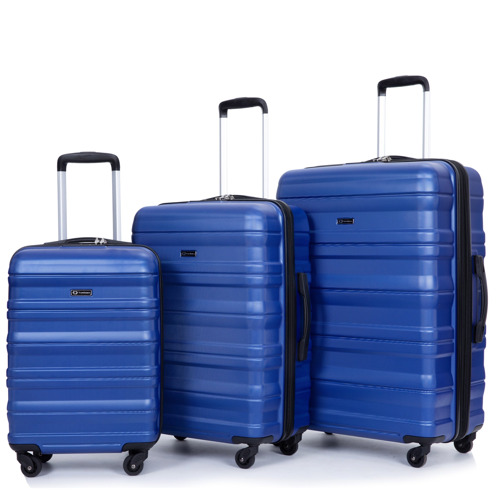 3 Piece PC Luggage Set Expandable Spinner TSA Lock Suitcase