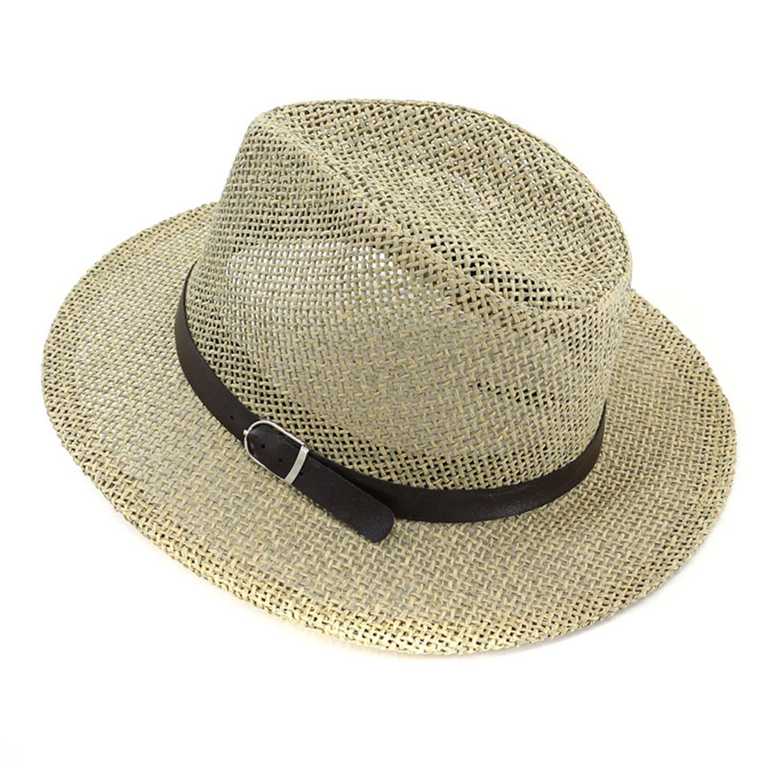 Panama Straw Hat Summer Beach Sun Protection Woven Travel