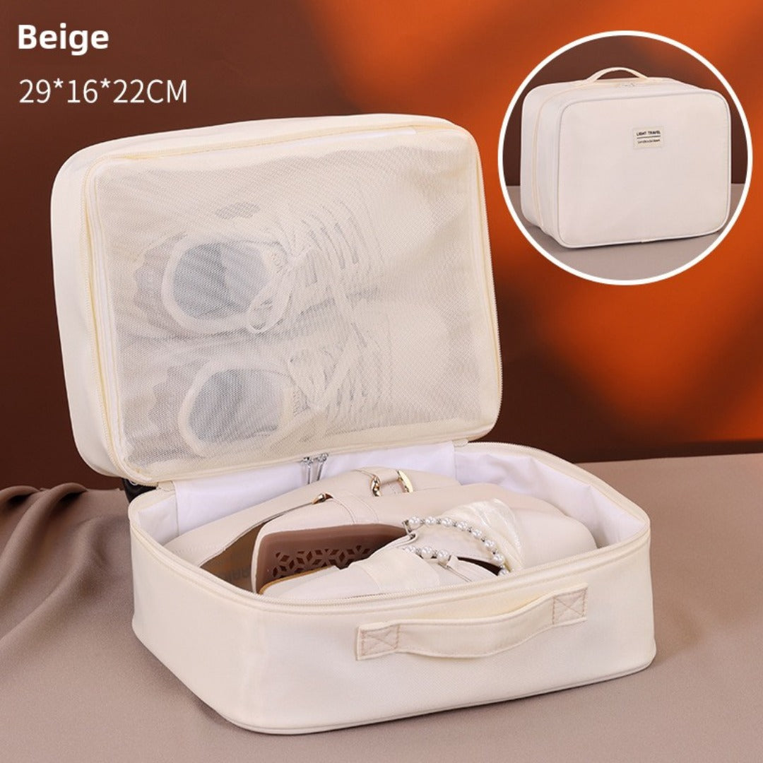 Double Layer Waterproof Travel Shoe Storage Bag Organizer Case