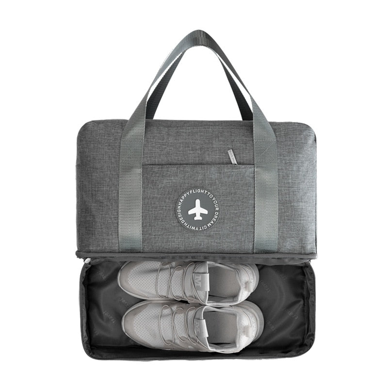 Waterproof Travel Duffle Bag Portable Multifunctional Dry Wet Separation Storage