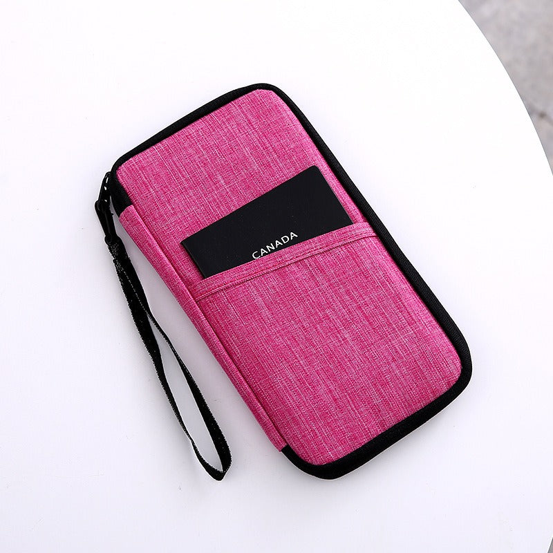Travel Passport Purse Multifunction Card Holder Waterproof Storage Organizer