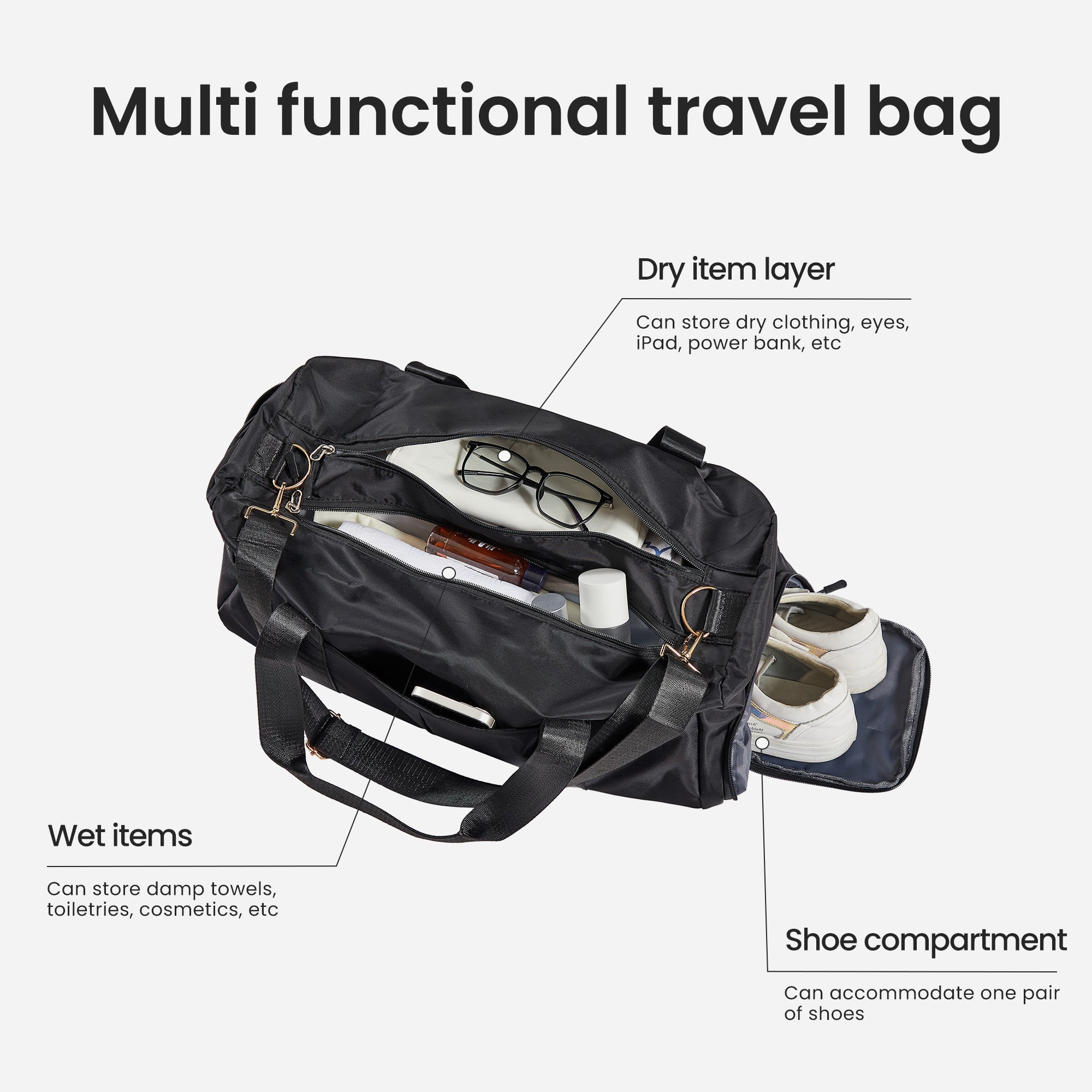 4 Piece Luggage Set PC ABS Spinner TSA Lock Travel