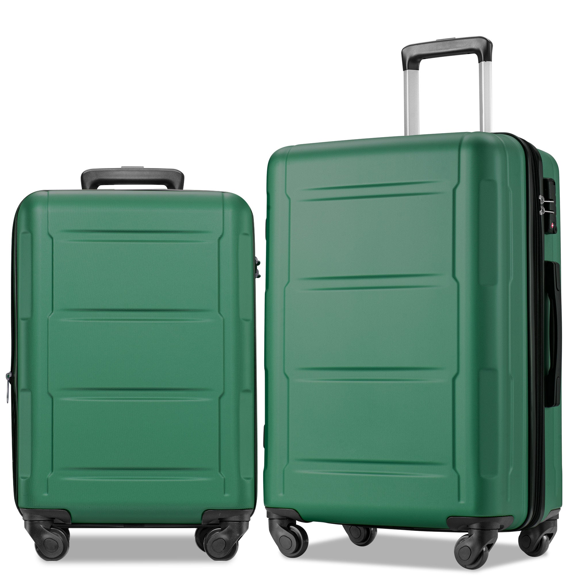 Expandable ABS Spinner Luggage Set Lightweight Suitcase TSA Lock