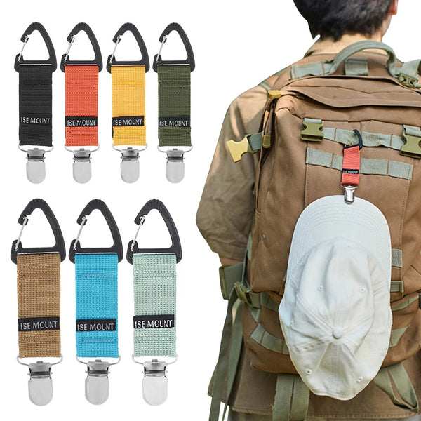 Outdoor Travel Hat Clip Multifunction Glove Towel Buckle Holder