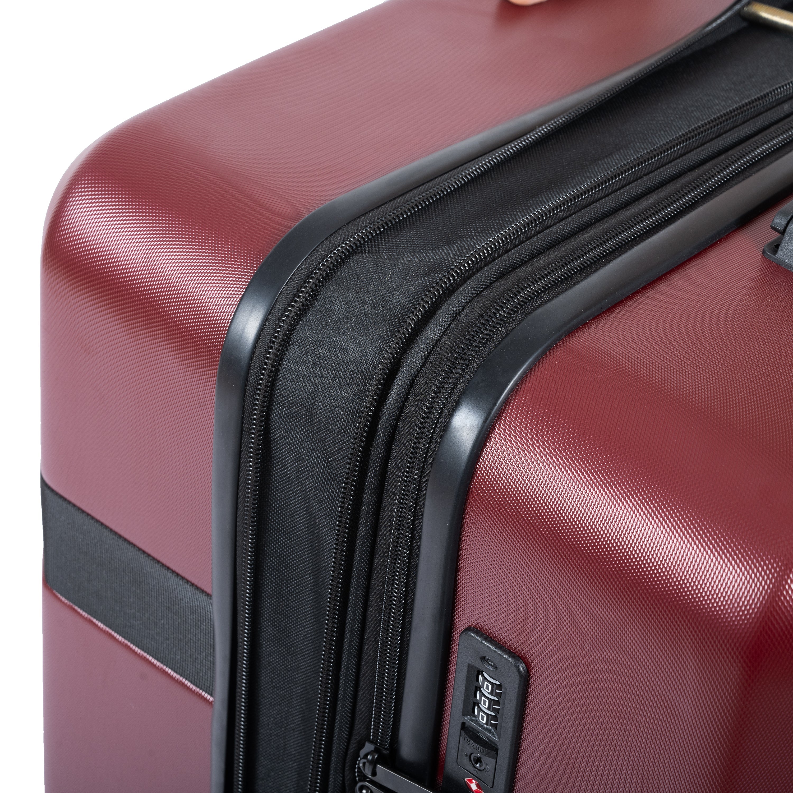 Expandable ABS PC Luggage Set Spinner Wheels TSA Lock