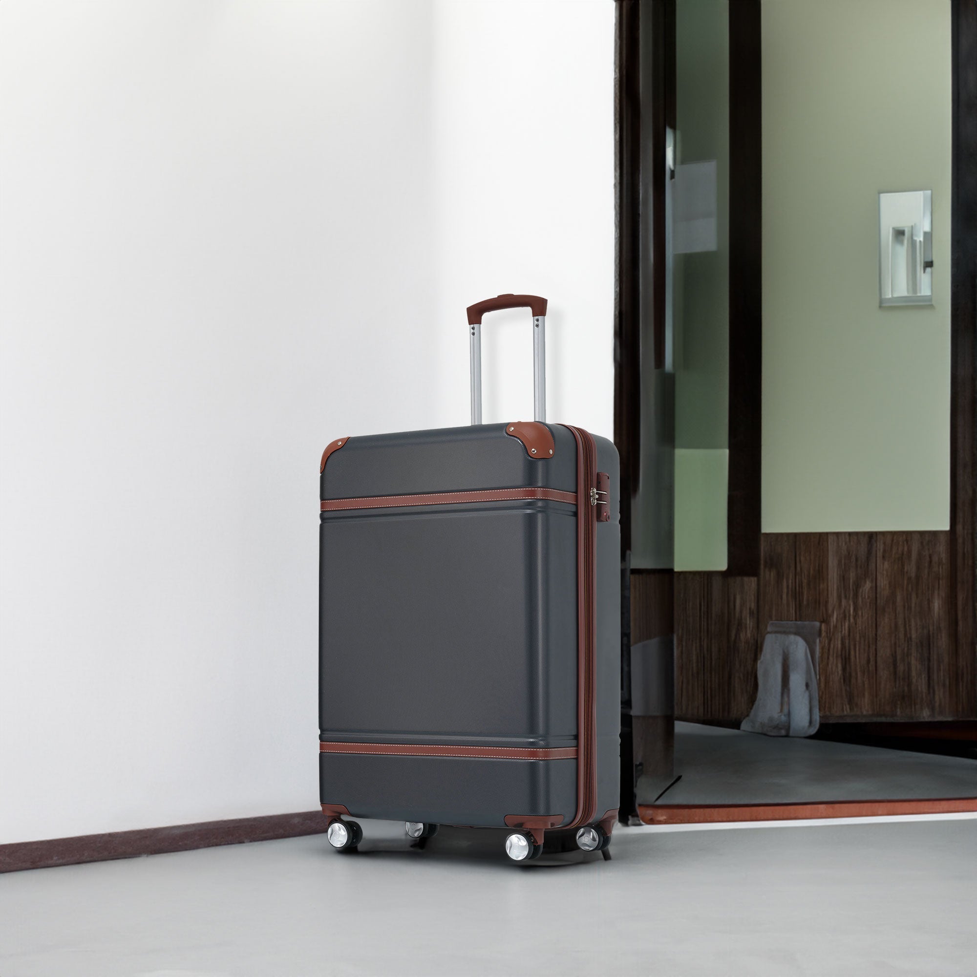 20 Inch Carry On Luggage Spinner Suitcase TSA Lock