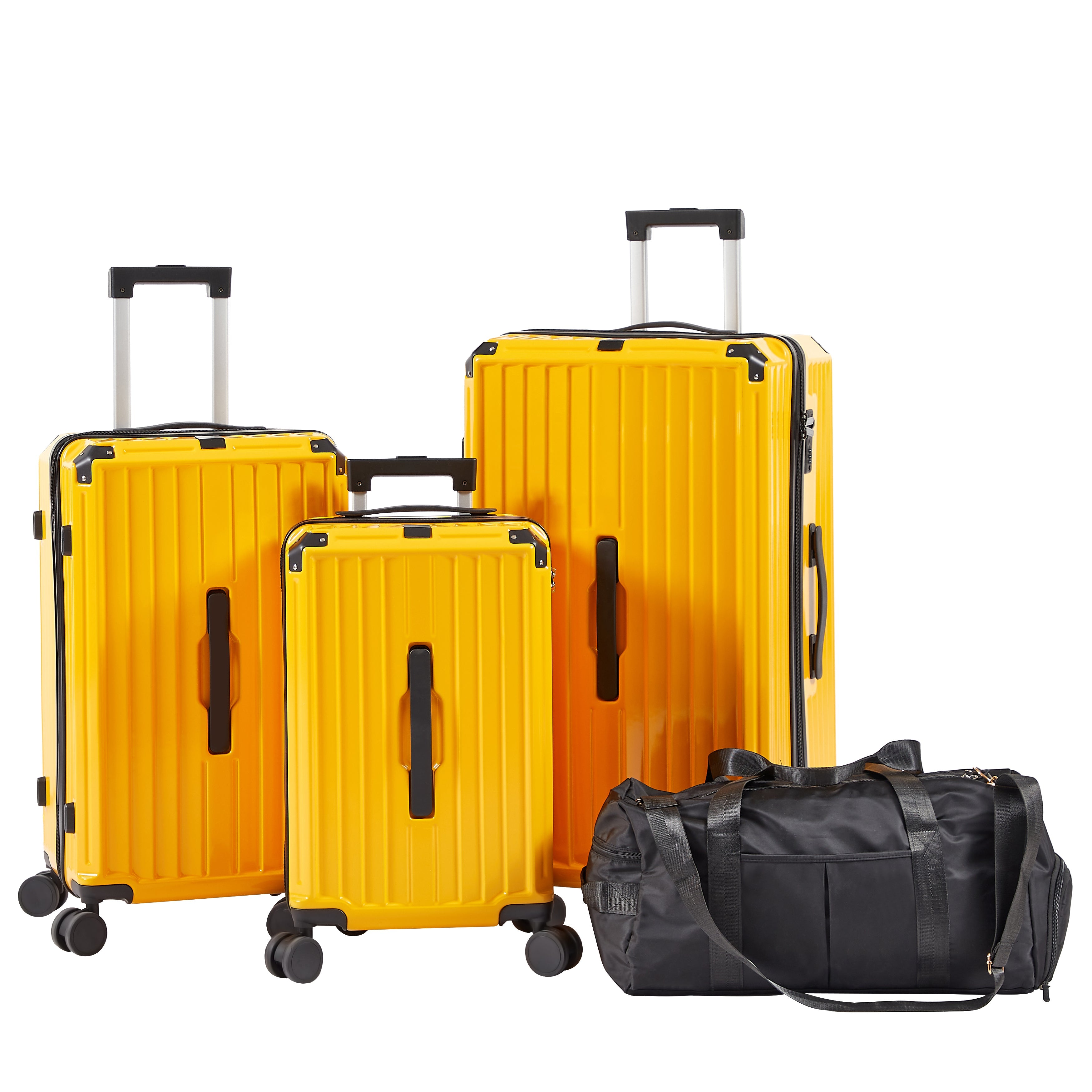 4 Piece Luggage Set PC ABS Spinner TSA Lock Travel