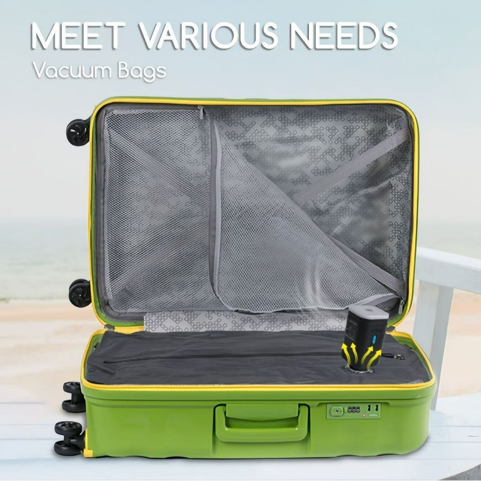 Vacuum Compression Bag With Pump Travel Storage Clothing Organizer