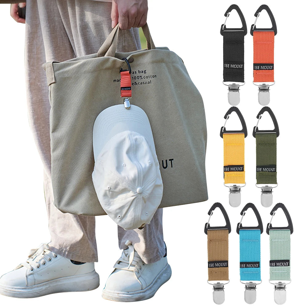 Outdoor Travel Hat Clip Multifunction Glove Towel Buckle Holder