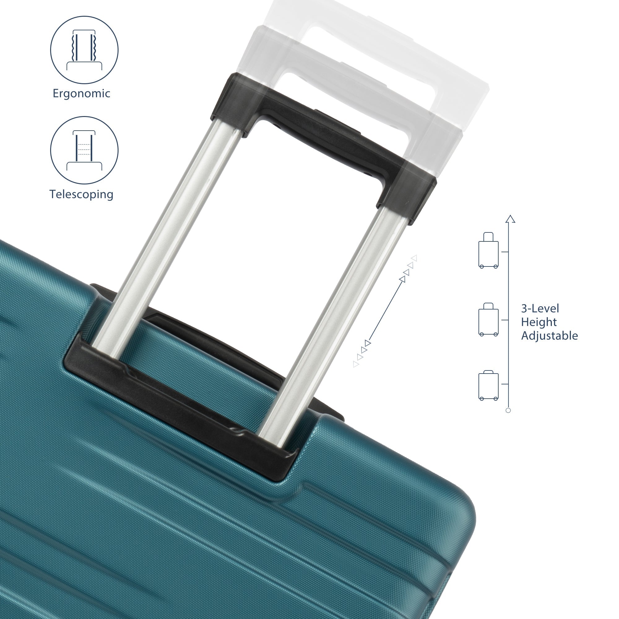 Hardside Luggage Expandable Spinner Suitcase TSA Lock Carry On