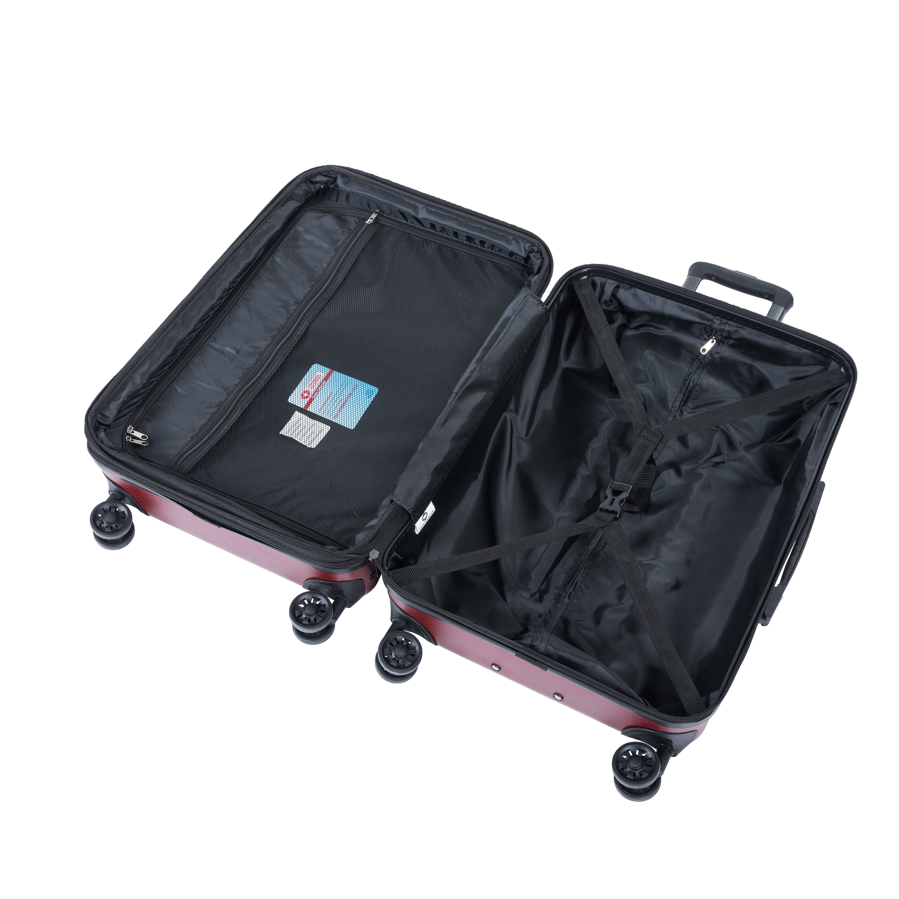 Expandable ABS PC Luggage Set Spinner Wheels TSA Lock