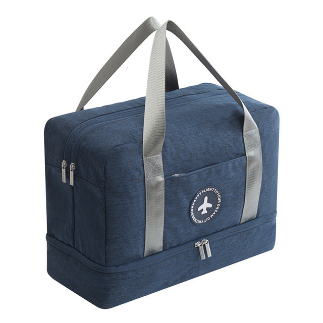 Waterproof Travel Duffle Bag Portable Multifunctional Dry Wet Separation Storage