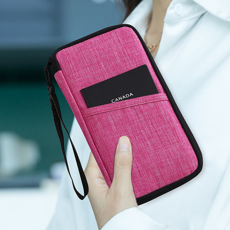 Travel Passport Purse Multifunction Card Holder Waterproof Storage Organizer
