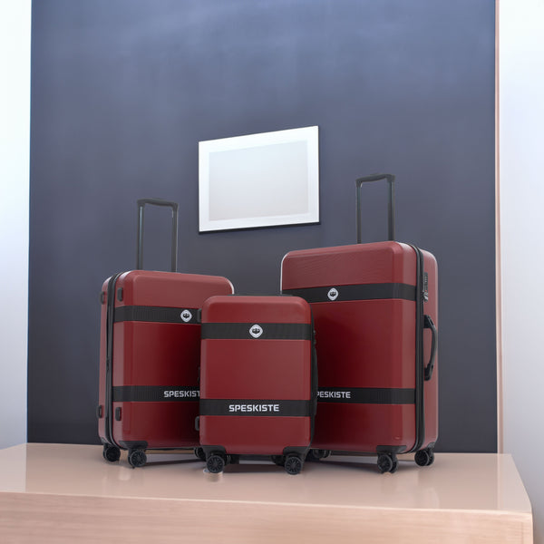 Expandable ABS PC Luggage Set Spinner Wheels TSA Lock