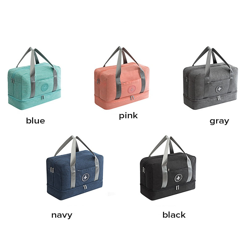 Waterproof Travel Duffle Bag Portable Multifunctional Dry Wet Separation Storage
