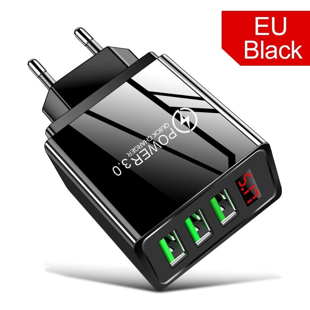 3.1A Quick Charge 3.0 LED Display 3 Port USB Charger