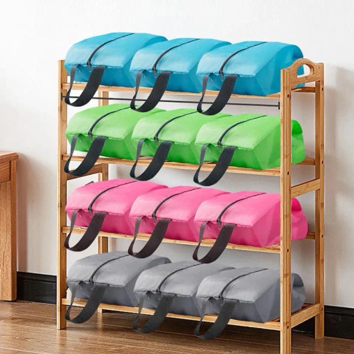 Dustproof Waterproof Travel Shoe Storage Bag Nylon Zipper Organizer