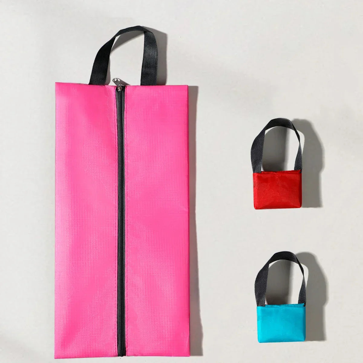 Dustproof Waterproof Travel Shoe Storage Bag Nylon Zipper Organizer