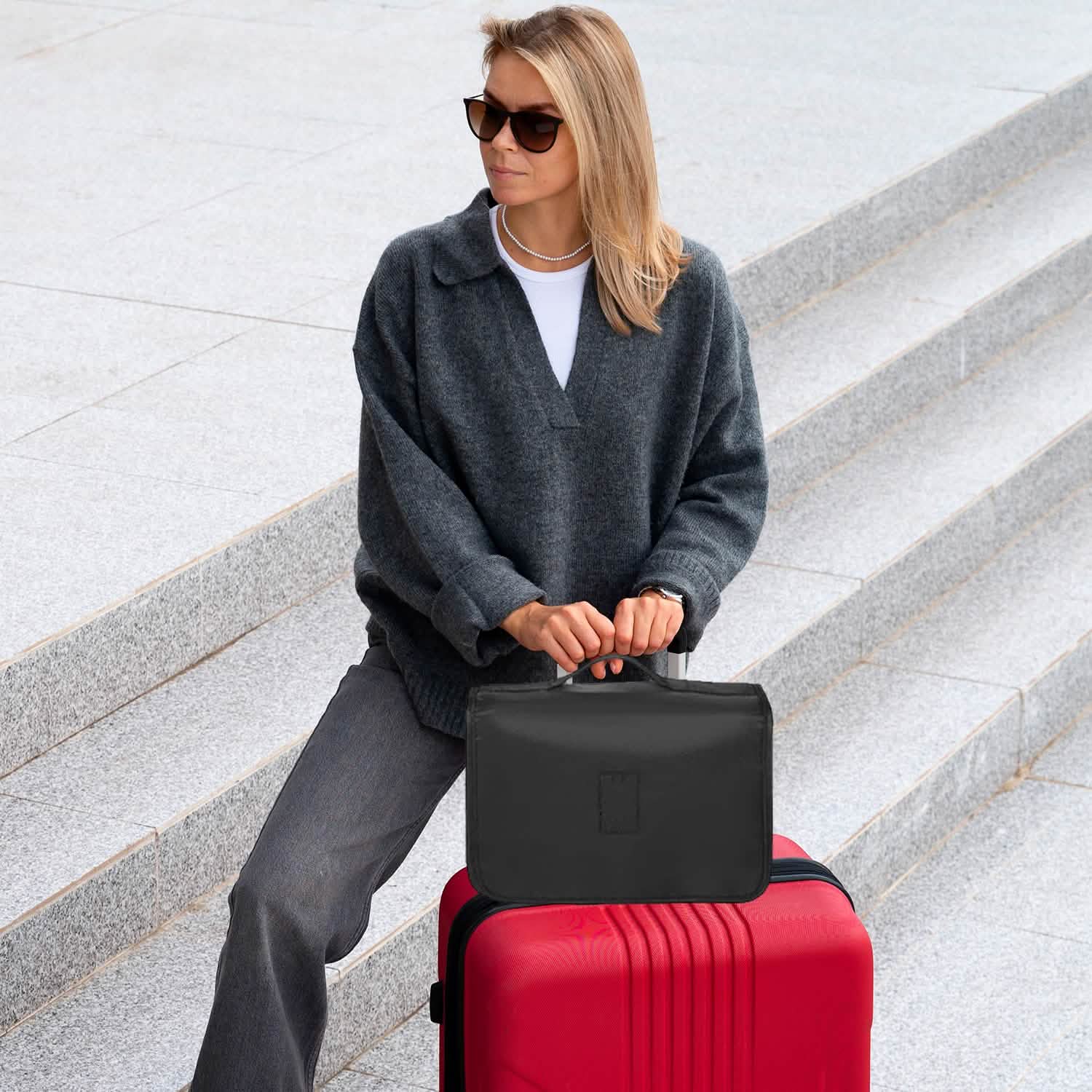 8 Pack Lightweight Packing Cubes Set With Toiletry Bag Organizer