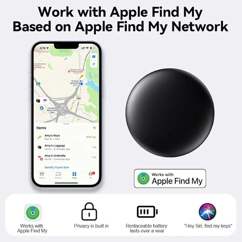 4 Pack Bluetooth GPS Tracker Smart Tag Luggage Finder
