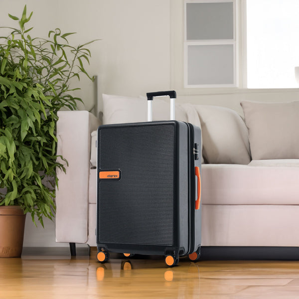 Contrast Color Hardshell Luggage Expandable Spinner Suitcase TSA Lock