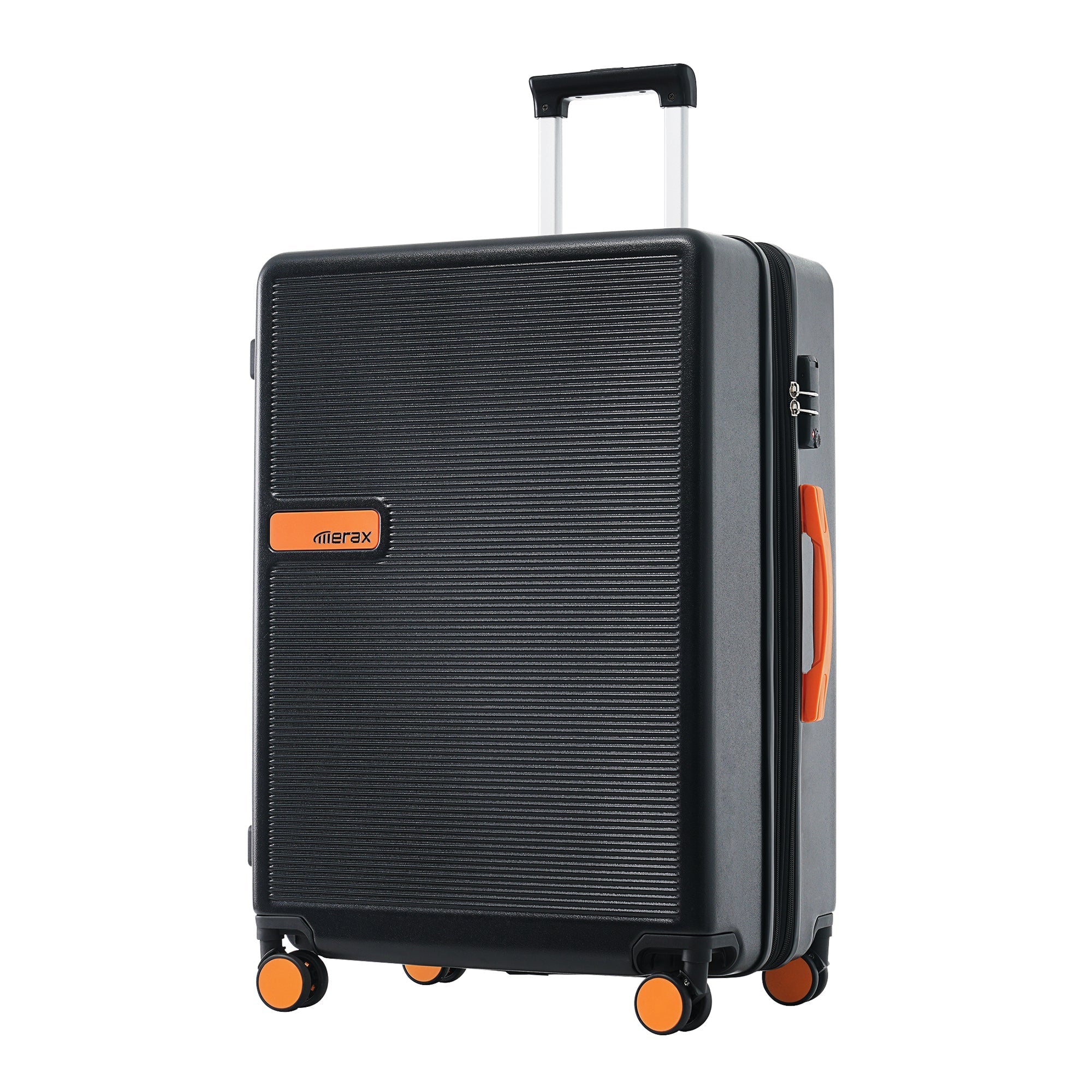 Contrast Color Hardshell Luggage Expandable Spinner Suitcase TSA Lock