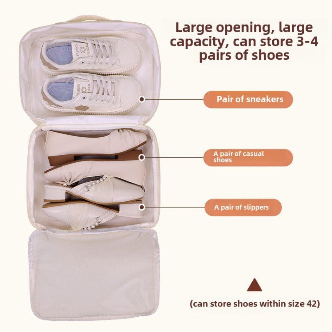 Double Layer Waterproof Travel Shoe Storage Bag Organizer Case