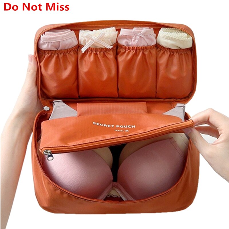 Bra Underwear Travel Organizer Bag Women Cosmetic Luggage Storage