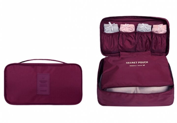 Bra Underwear Travel Organizer Bag Women Cosmetic Luggage Storage