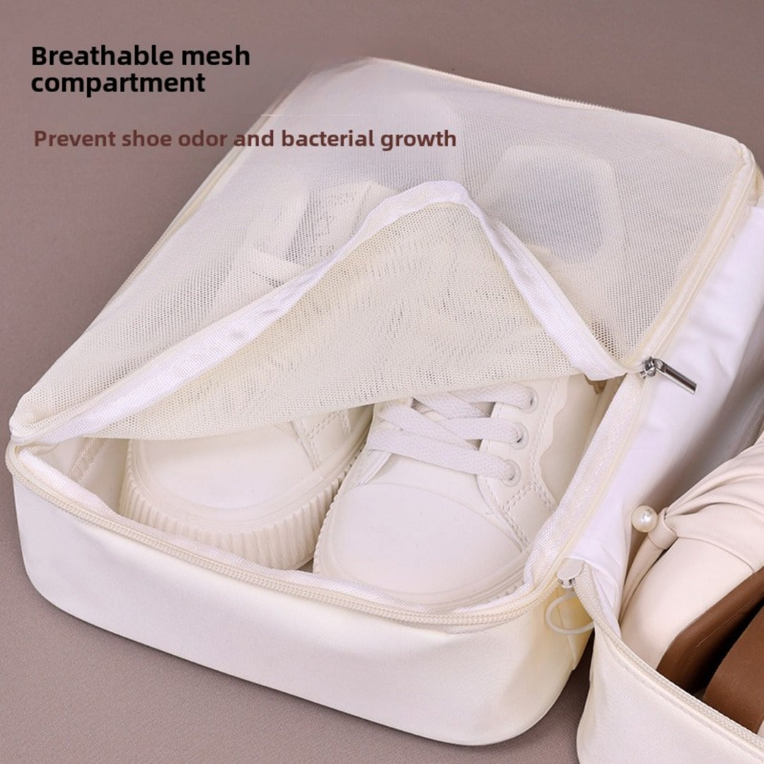Double Layer Waterproof Travel Shoe Storage Bag Organizer Case