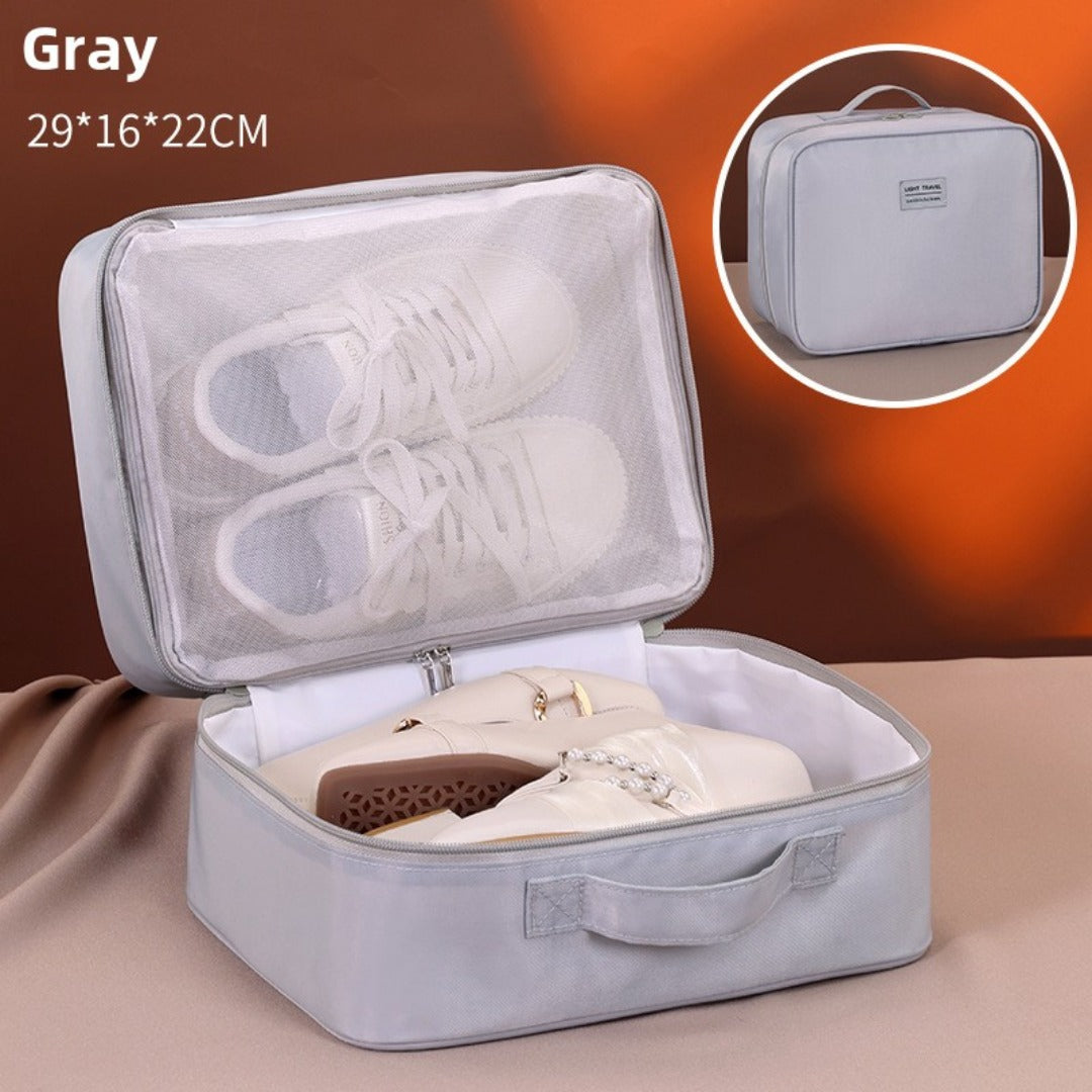 Double Layer Waterproof Travel Shoe Storage Bag Organizer Case