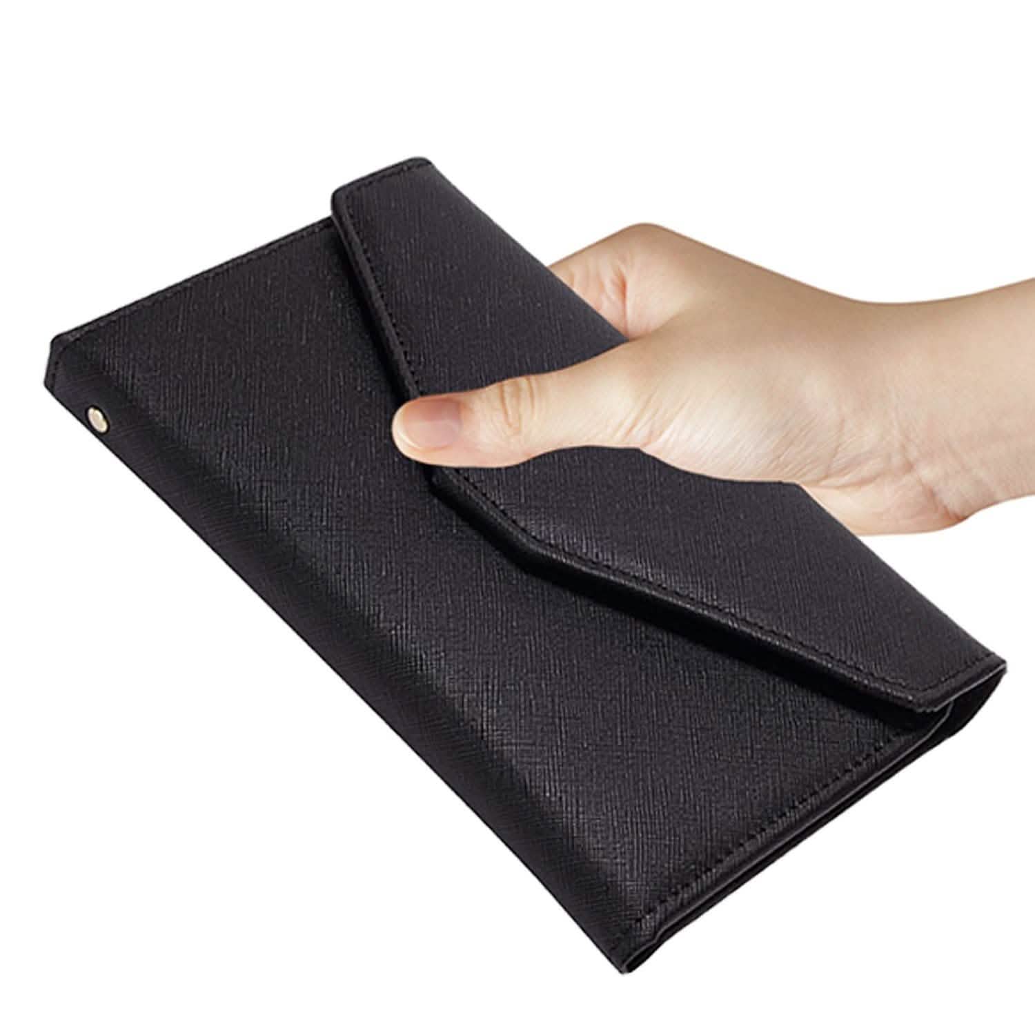 Blocking Travel Passport Organizer Wallet With Vaccination Card Slot