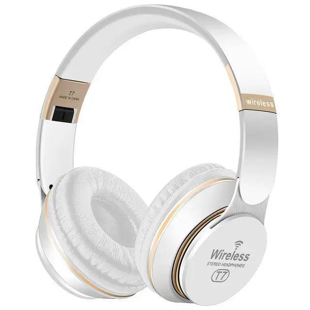 Wireless Bluetooth Foldable Gaming Headphones With Mic Lightweight Stereo