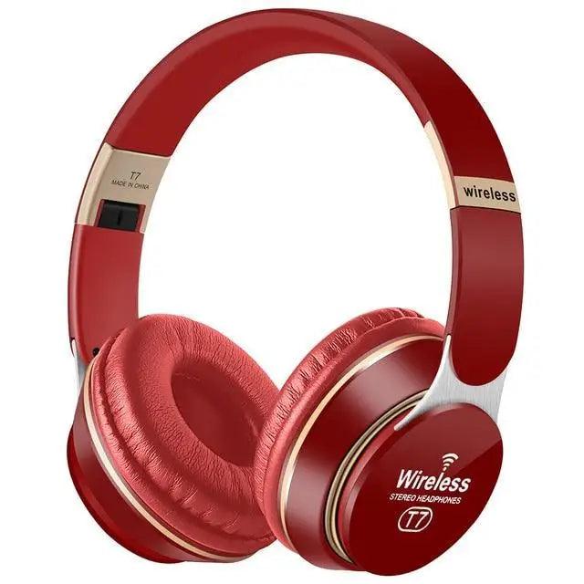Wireless Bluetooth Foldable Gaming Headphones With Mic Lightweight Stereo