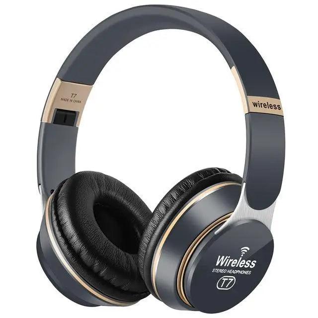 Wireless Bluetooth Foldable Gaming Headphones With Mic Lightweight Stereo