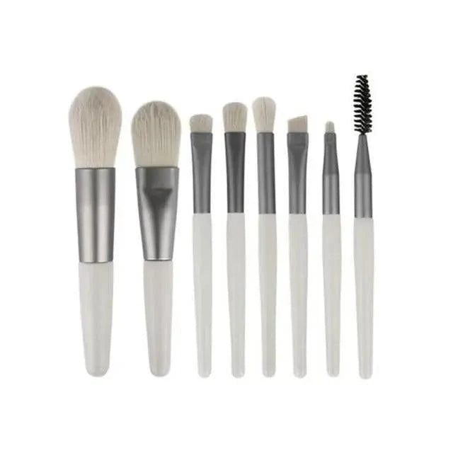 Luxury 8 Piece Mini Travel Makeup Brush Set Portable