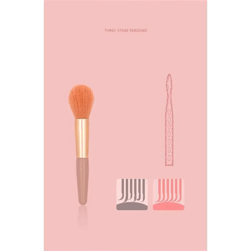 Luxury 8 Piece Mini Travel Makeup Brush Set Portable