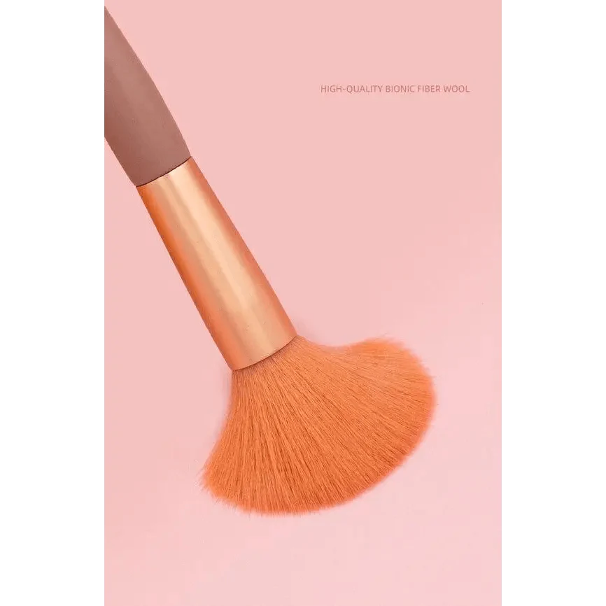Luxury 8 Piece Mini Travel Makeup Brush Set Portable